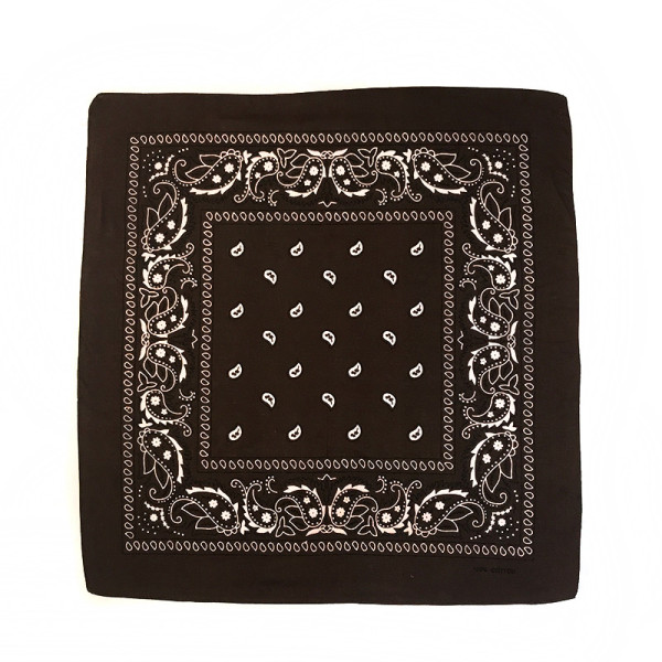 Cheap Brown 28g 22*22in Bandannas 100% Cotton Multifunctional Neck Paisley Bandana Bibs