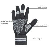 Professional Custom Breathable Workout Exercise Sport Fitness Full Finger Weight Lifting Gym Gloves