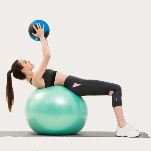 Custom Sized Anti Burst Balance Exercise Ball with Hand Pump PVC GYM Yoga Ball