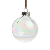 Giant Clear Glass Christmas Ball