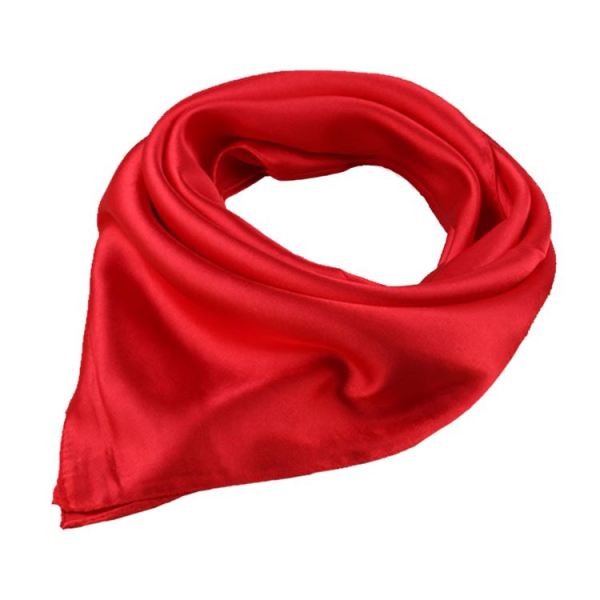 Custom Fashion Beautiful Soft Smooth Satin Bandana For Women Dark Purple Silk Bandana Square