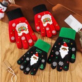 Texting Gloves Stretch Knitted Christmas Gloves Winter Warm Touchscreen Gloves