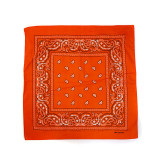 Cheap Brown 28g 22*22in Bandannas 100% Cotton Multifunctional Neck Paisley Bandana Bibs