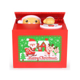 Wholesale factory price Christmas piggy for return gifts custom Santa Claus steal coin money box safe saving banks
