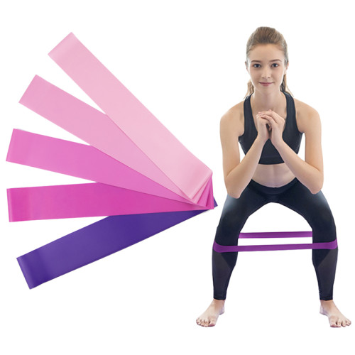 Multi-color Durable Fitness Elastic Exercise Loop Pink Latex Loop Booty Band Sets