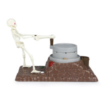 Funny Hallowmas gift custom plastic skeleton make the mare go coin bank alcancias piggy saving box money