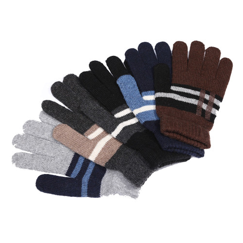 custom logo wool gloves warm acrylic knitted winter unisex gloves
