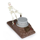 Funny Hallowmas gift custom plastic skeleton make the mare go coin bank alcancias piggy saving box money