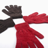 Winter warm soft gloves wholesale unisex chenille gloves