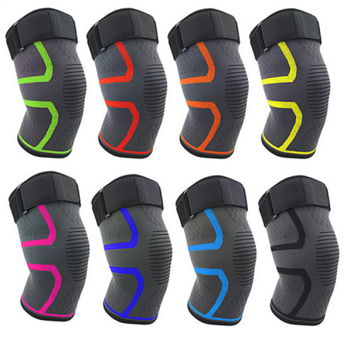 Modern Design Customized Color Sports Basketball Running Compression 3D knitting Knee sleeve Support
