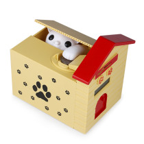 good quality plastic electric cat steal coin counting jar piggy bank alcancia digital mini atm money saver for kids