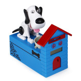 new product plastic children electric coin count machine bank dog house piggy digital money box for sale