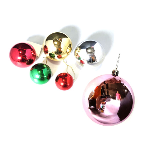Colored Shatterproof Tree Hang Balls Decor Wholesale Clear Plastic Decorations Ornaments Christmas Ball