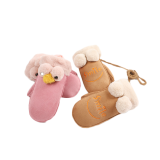 Winter girl fashion wholesale keep warm fleece kids gloves