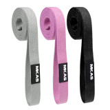 Custom fabric Long pull up Fitness Loop Exercise bands Gym cotton Long resistance Bands set