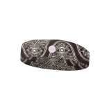 wholesale Bohemian style yoga Sweatband sport head band custom women nurse headband with button