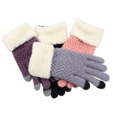 Women's Winter Touchscreen Stretch Cashmere Magic Gloves Warm Wool Knitted Thick Warm Gloves for Women