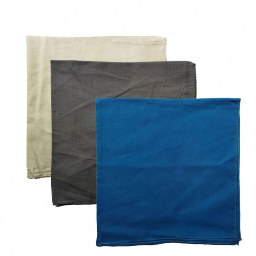 Plain Solid Color Square Sports Cotton Bibs Solid Color Kerchief