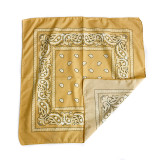 100% polyester 55 x 55 cm square paisley bandanna with stock pattern