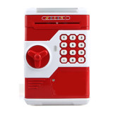 Plastic yellow portable trolley alcancia electronica mini atm electronic coin piggy bank safe box money for sale