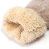 2019 high quality new design hot sale fleece inside soft warm acrylic and wool knitted gloves