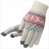 100% Acrylic Jacquard pattern winter keep warm Knitted Gloves