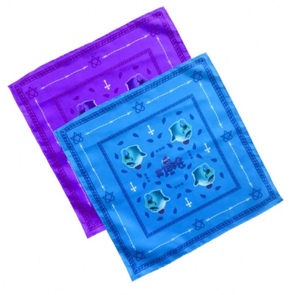 55x55cm Cotton Square & Triangle Bandana Hand Kerchief For Outdoor Sports