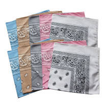 100% Cotton Paisley Silk Screen Print Custom Headwear Bandana