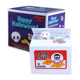 Hallowmas gift plastic battery operated mischief skull piggy bank stealing coin money collecting box piggy bank kids