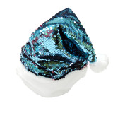Bling Gold and Silver Sequin Christmas Santa Hat