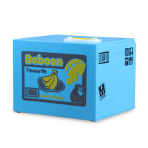 Xiaobxoing cheap price wholesale plastic blue box atm toys money saving box stealing monkey coin bank