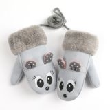 Kids Children Cute Cartoon Mittens Gloves Winter Warm Suede Gloves Mittens