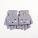 Knitted Gloves Warm Thicker Fleece Winter Anti Season Promotion Cheap Women Custom Gloves