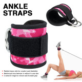 Adjustable Leg Straps with Neoprene Padding Lower Body Exercises Glute Workouts Kickbacks ankle strap for cable machine