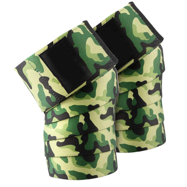 Custom Adjustable Gym Weight Lifting Weightlifting Cross Training Knee Wraps For Squats