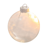 Giant Clear Glass Christmas Ball