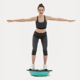 Balance GYM Half Ball with Hand Pump PVC Exercise Pilates Yoga Half Ball