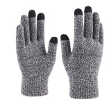 Dual Layers Fleece Line Thick Warm Gloves Touch Gloves