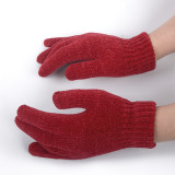 Women Outdoor Winter Thermal Chenille Knit Thinsulate Lined Gloves