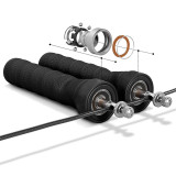 Custom Adjustable Fitness Jump Rope With logo PVC Gym Handle High Speed Skipping Jump Rope