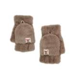 Winter Gloves Warm Wool Knit Flip Fingerless Gloves Mittens Convertible for Women Gifts
