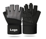 wholesale custom logo sport  bike gloves half finger outdoor anti slip cycling gloves for men