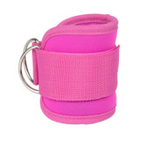 Custom Adjustable Ankle Straps For Cable Machines Support Gym Protection Ankle Strap Pink