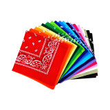 100% Cotton Paisley Silk Screen Print Custom Headwear Bandana