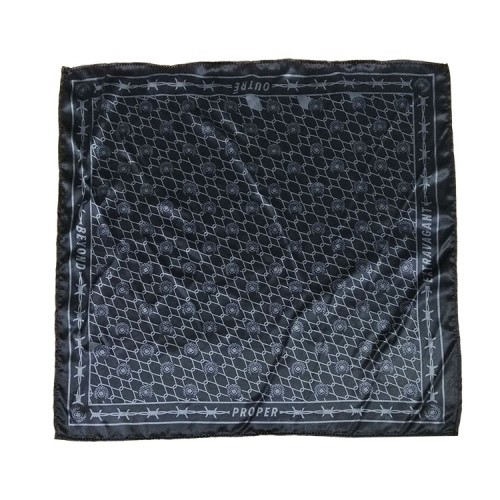 Custom 100% Satin Bandana Women Fashion Soft Silk Chiffon Square Scarf Wraps