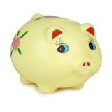 classic design best gift for children plastic saving coin lucky pig bank money boxes safe gold piggy bank
