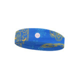 wholesale Bohemian style yoga Sweatband sport head band custom women nurse headband with button