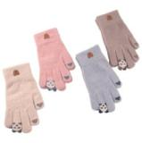 cheap Winter Touchscreen Stretch Thermal Magic Gloves Warm Wool Knitted Thick gloves for girls children