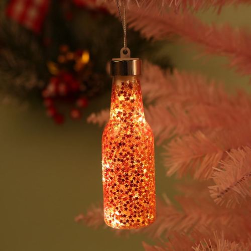 Factory Custom Christmas Ornaments Christmas Tree Hanging Gifts Transparent Snow Led Christmas Balls