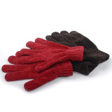 Winter warm soft gloves wholesale unisex chenille gloves